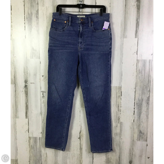 Jeans Straight By Madewell In Blue Denim, Size: 10