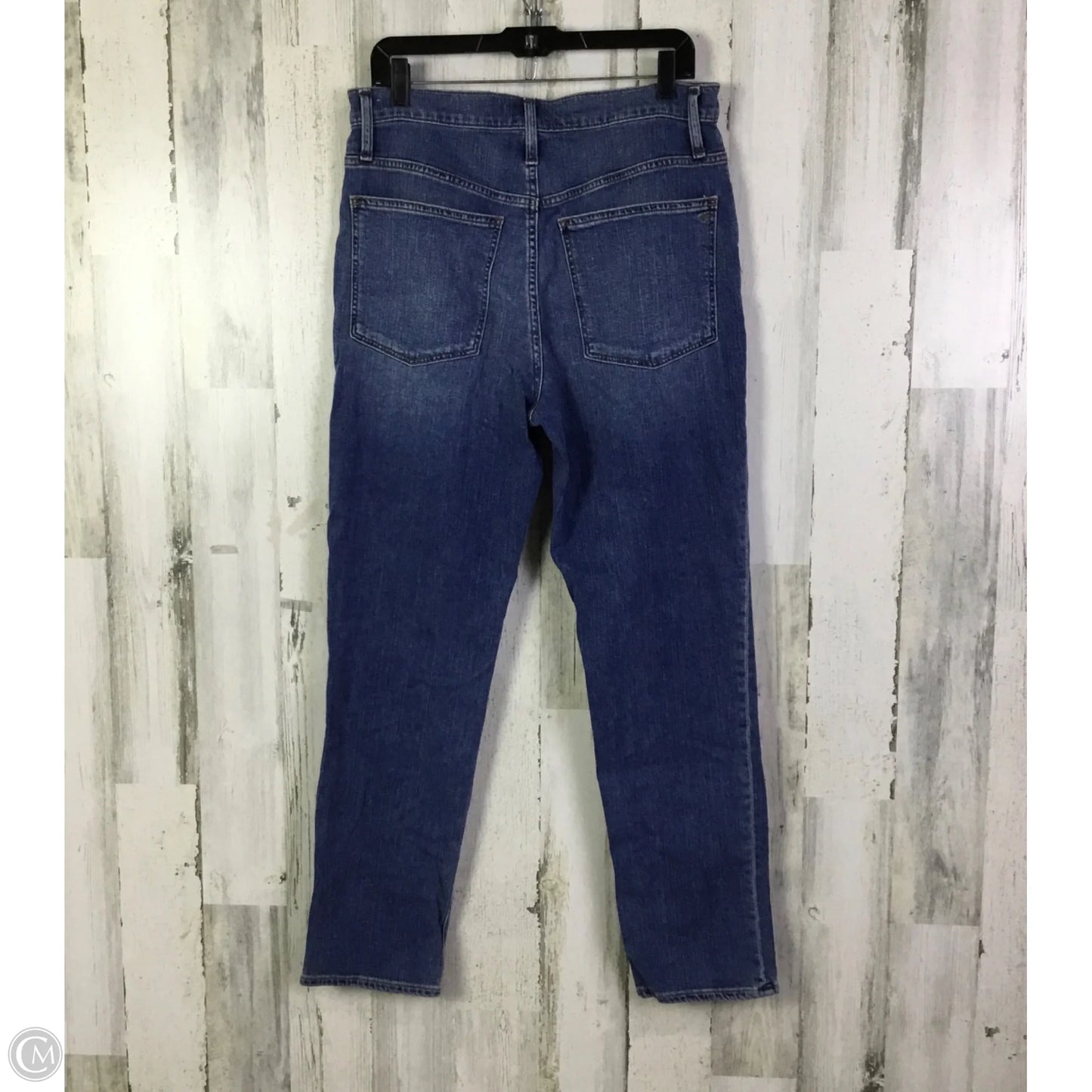 Jeans Straight By Madewell In Blue Denim, Size: 10