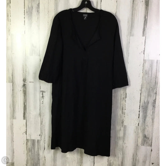 Dress Casual Short By Eileen Fisher In Black, Size: L