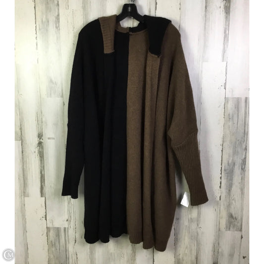 Sweater Cardigan By Clothes Mentor In Black & Brown, Size: 0