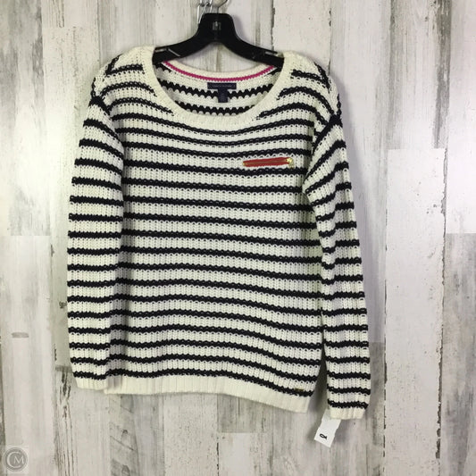 Sweater By Tommy Hilfiger In Blue & White, Size: S