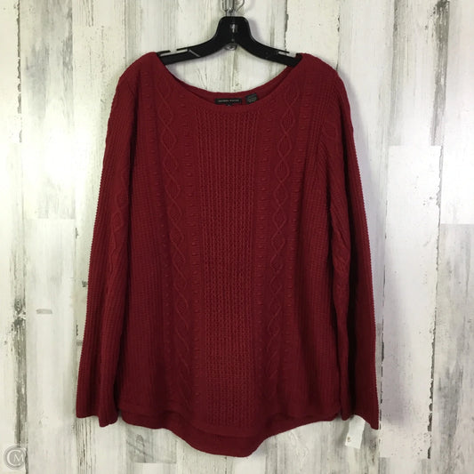 Sweater By Jeanne Pierre In Red, Size: Xl