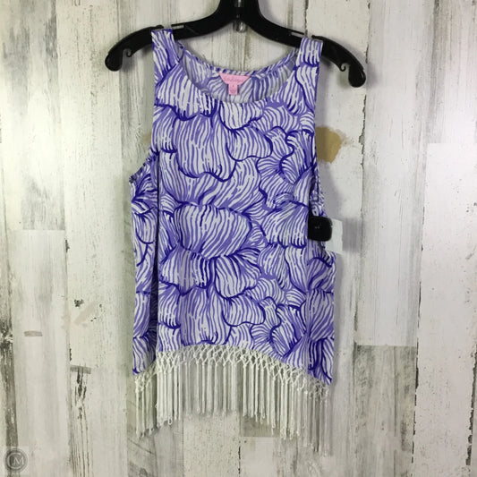 Shorts Designer By Lilly Pulitzer In Blue & White, Size: S