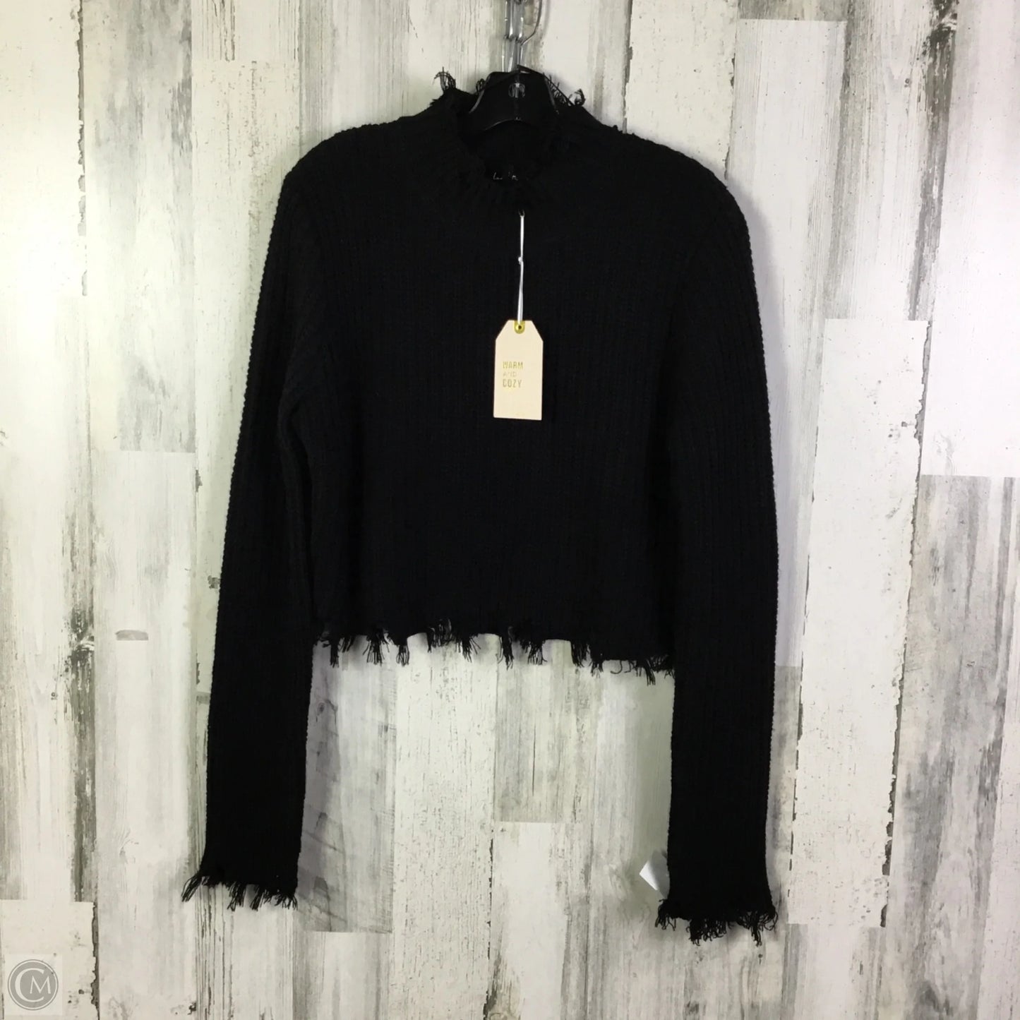 Sweater By Love Tree In Black, Size: M