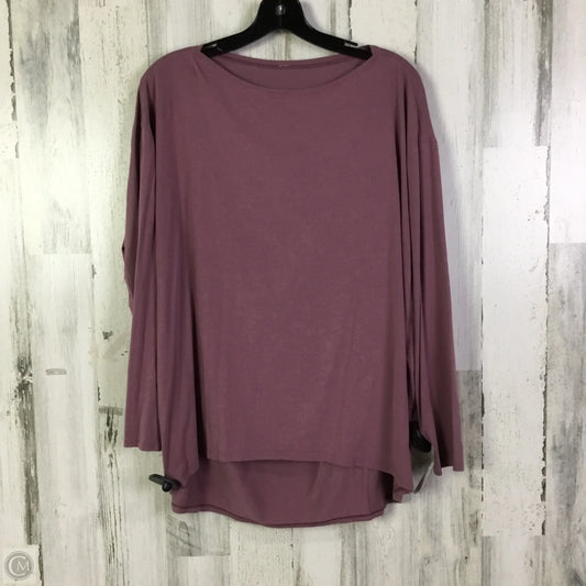 Athletic Top Long Sleeve Crewneck By Lululemon In Mauve, Size: Xl