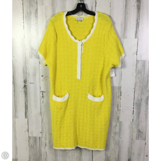 Dress Casual Short By Free Assembly In Yellow, Size: Xxl