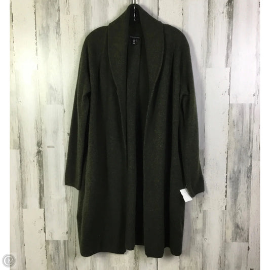 Sweater Cardigan By Adrienne Vittadini In Green, Size: M