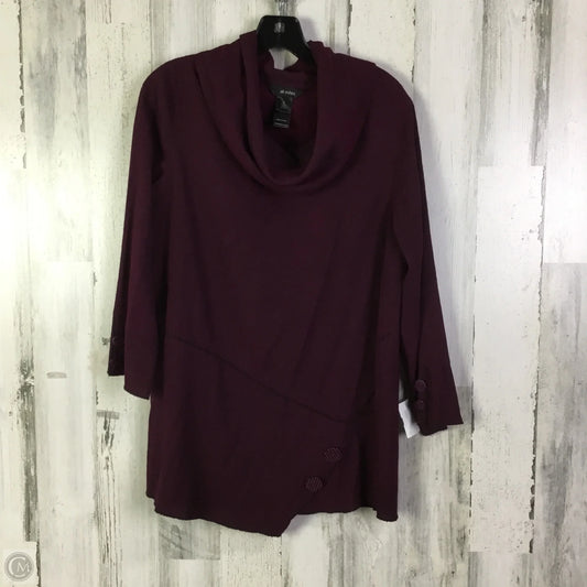 Top Long Sleeve By Ali Miles In Purple, Size: M
