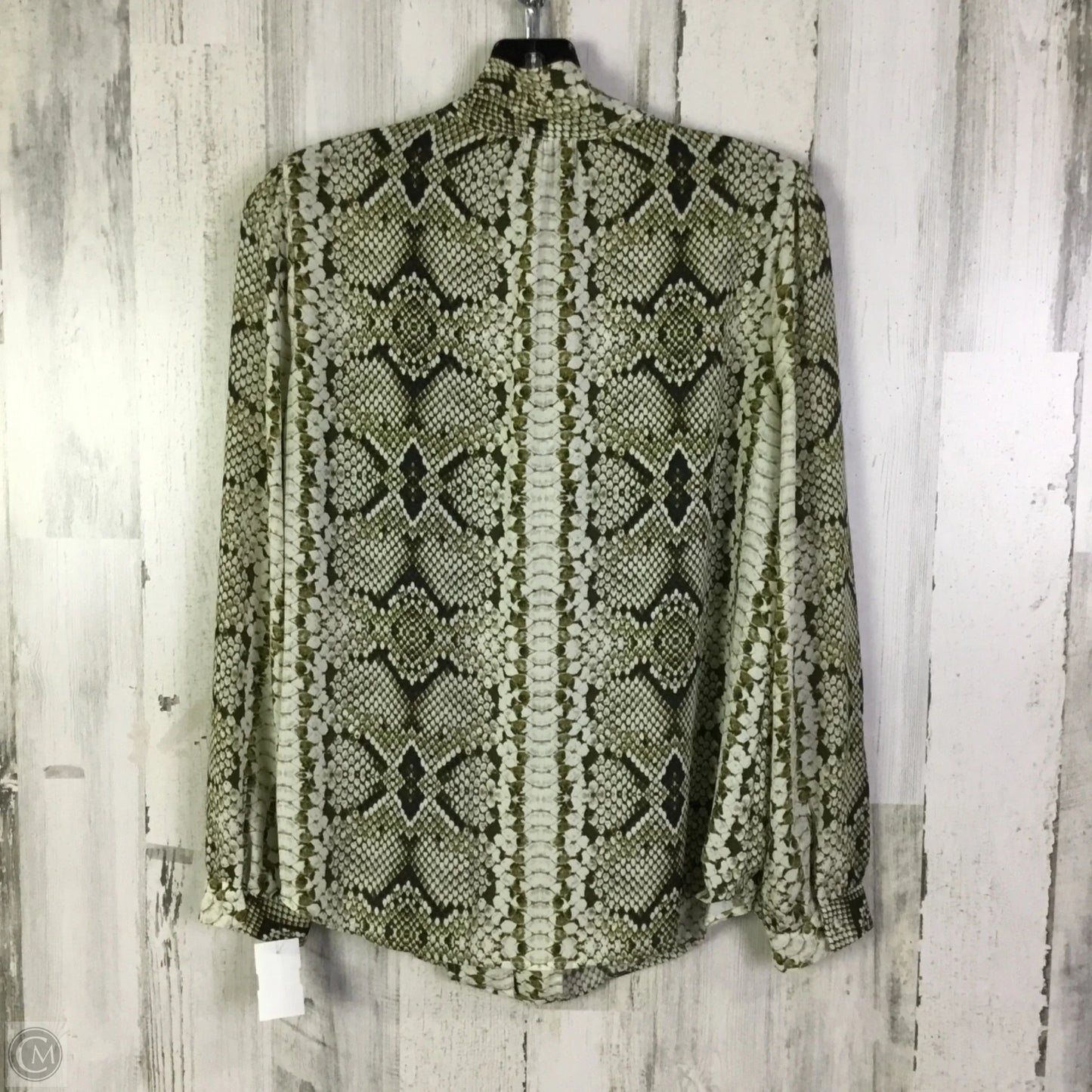 Blouse Long Sleeve By J. Crew In Green, Size: S