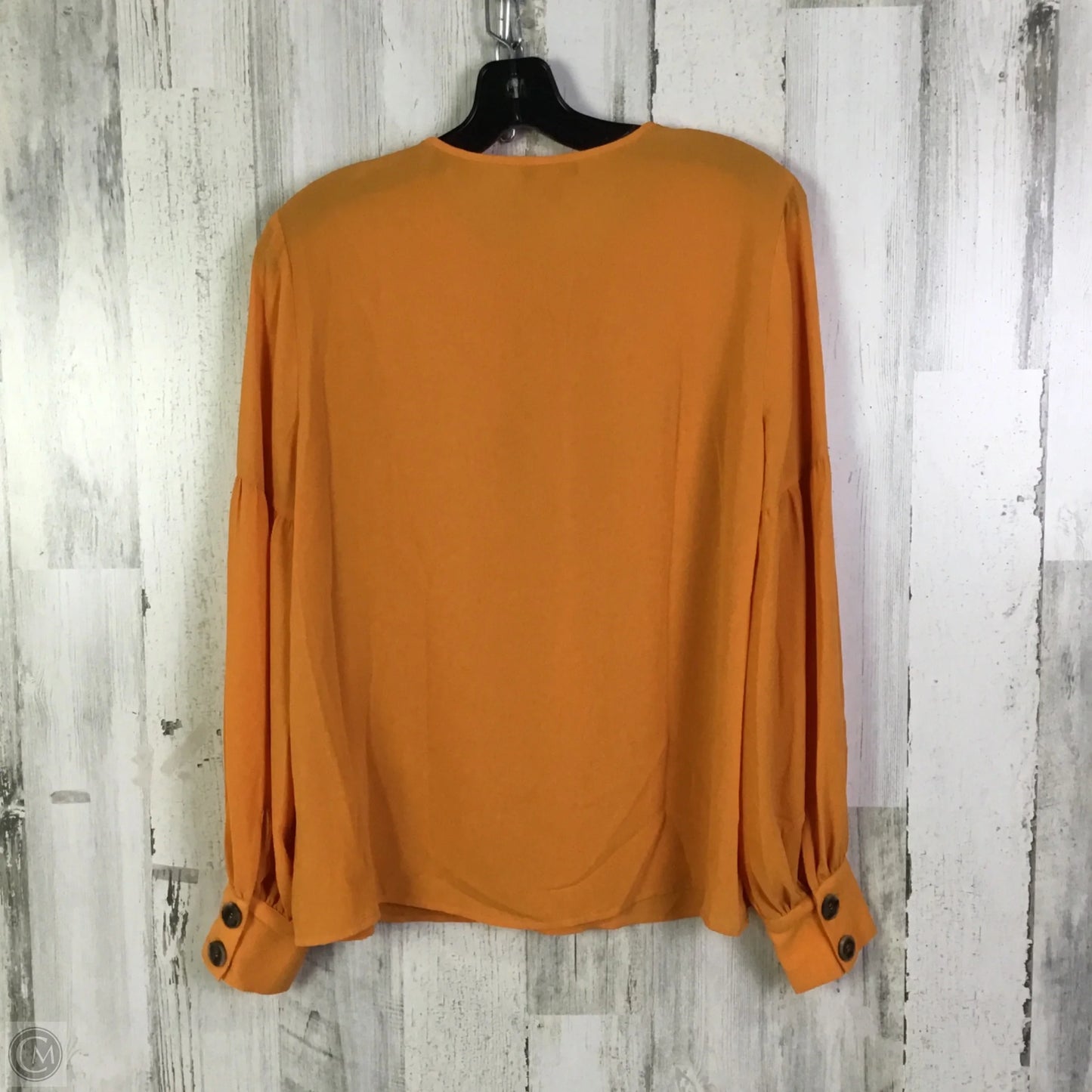Top Long Sleeve By Vince Camuto In Orange, Size: S