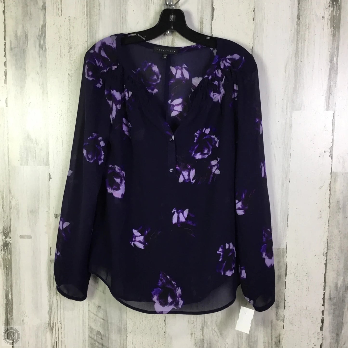 Top Long Sleeve By Sanctuary In Purple, Size: Xs