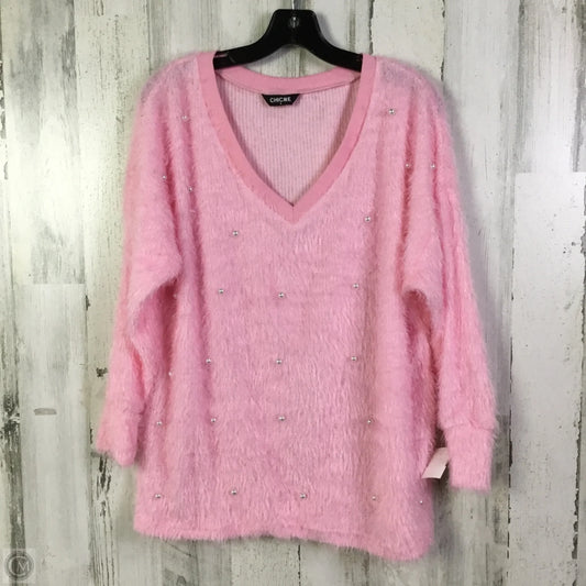 Sweatshirt Crewneck By Cmf In Pink, Size: S