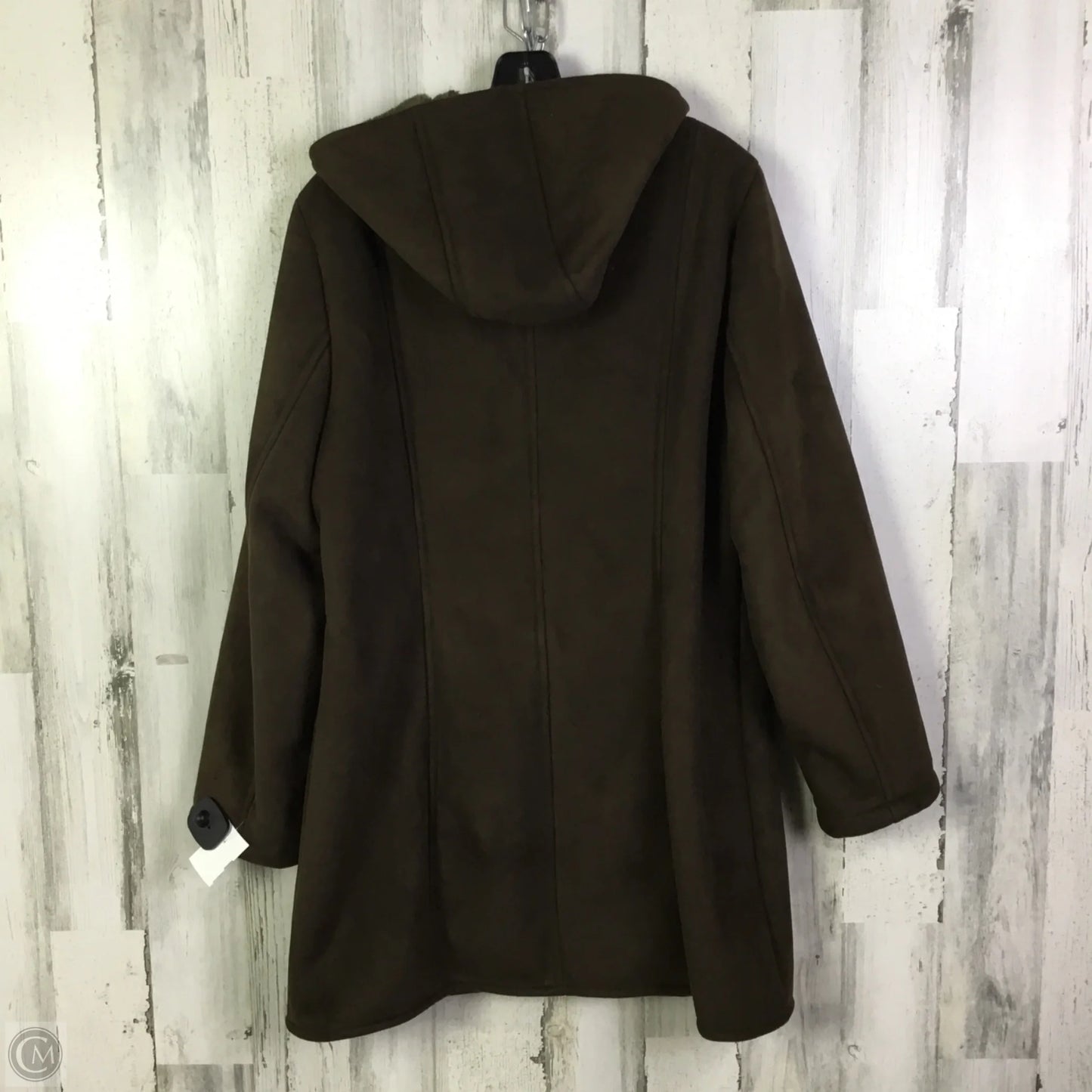 Coat Faux Fur & Sherpa By Braetan In Brown, Size: Xl