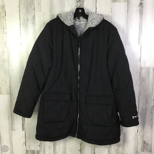 Coat Puffer & Quilted By Free Country In Black, Size: Xl