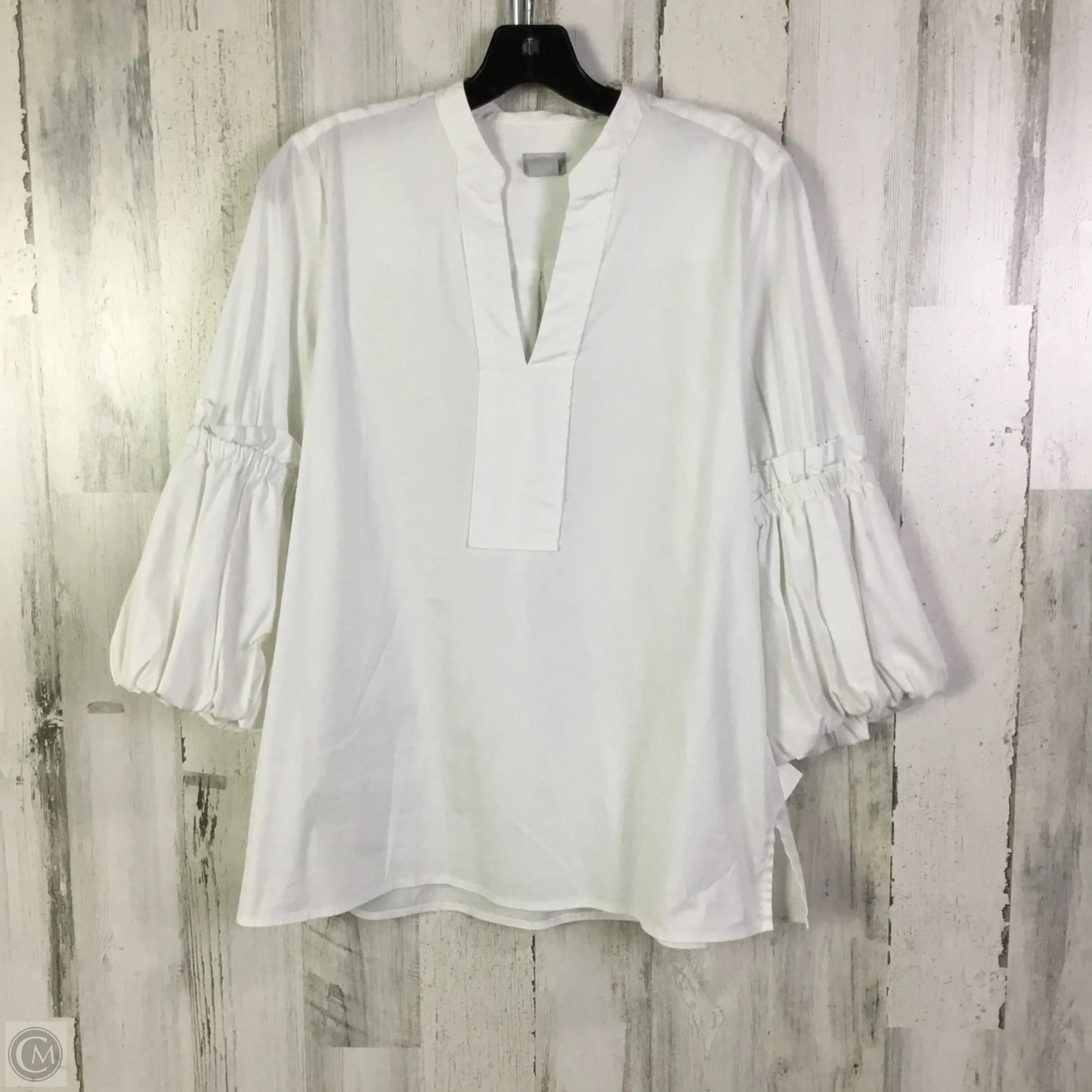 Top Long Sleeve By Chicos In White, Size: S