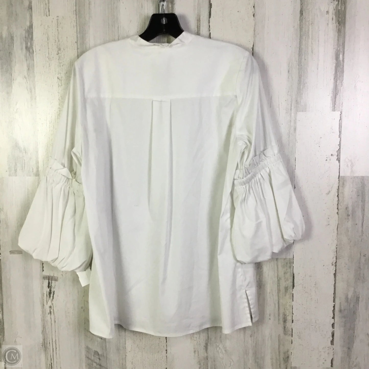 Top Long Sleeve By Chicos In White, Size: S