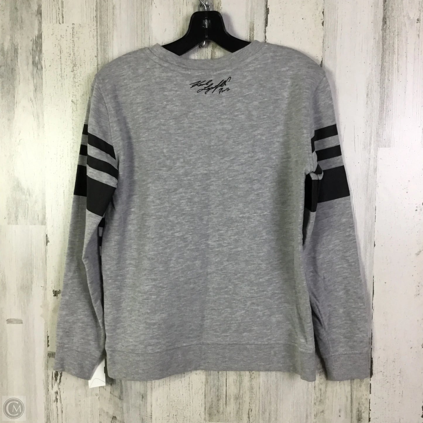 Sweater Designer By Karl Lagerfeld In Grey, Size: Xs