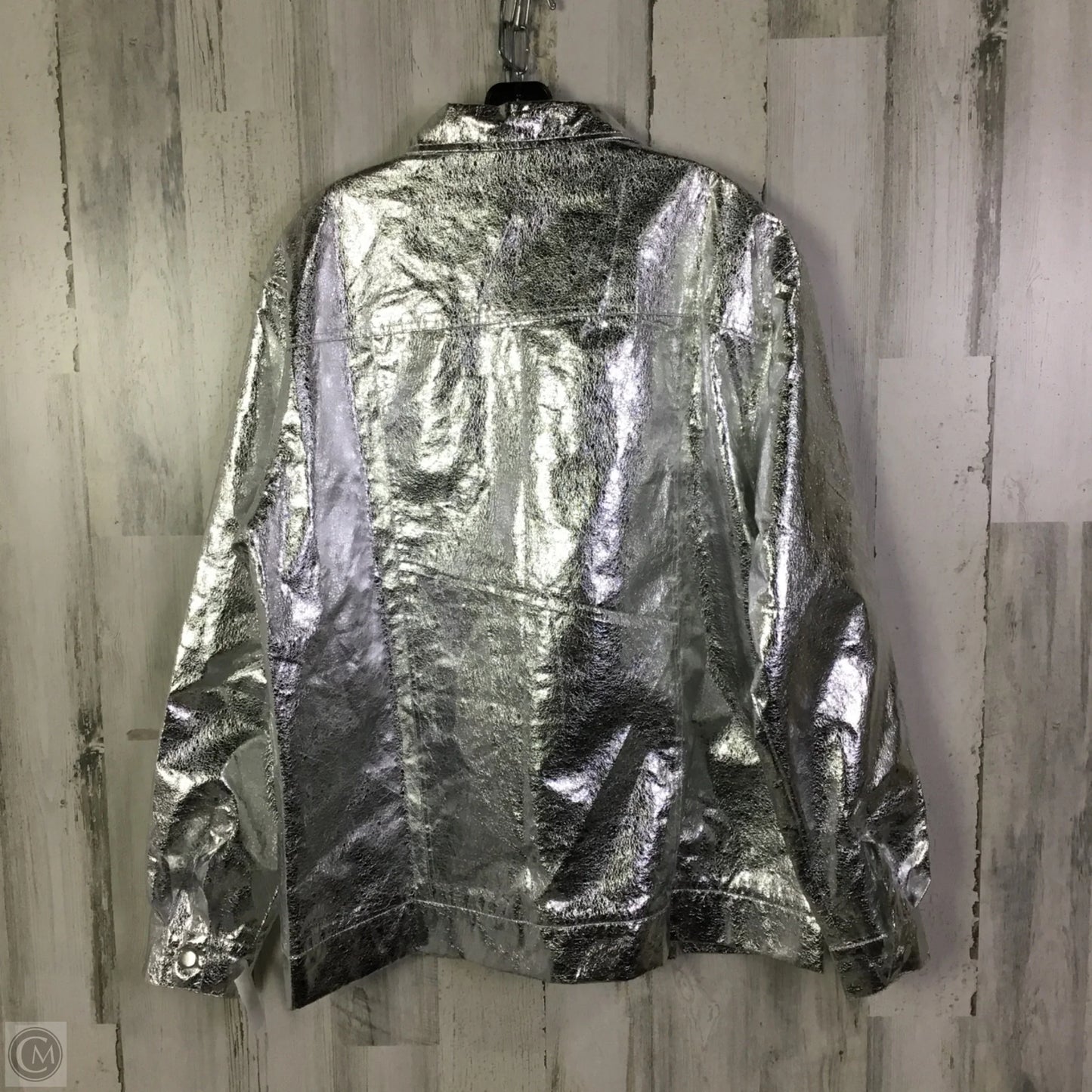 Jacket Other By Clothes Mentor In Silver, Size: Xl