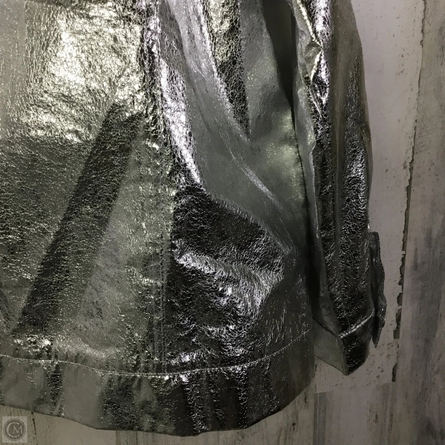 Jacket Other By Clothes Mentor In Silver, Size: Xl