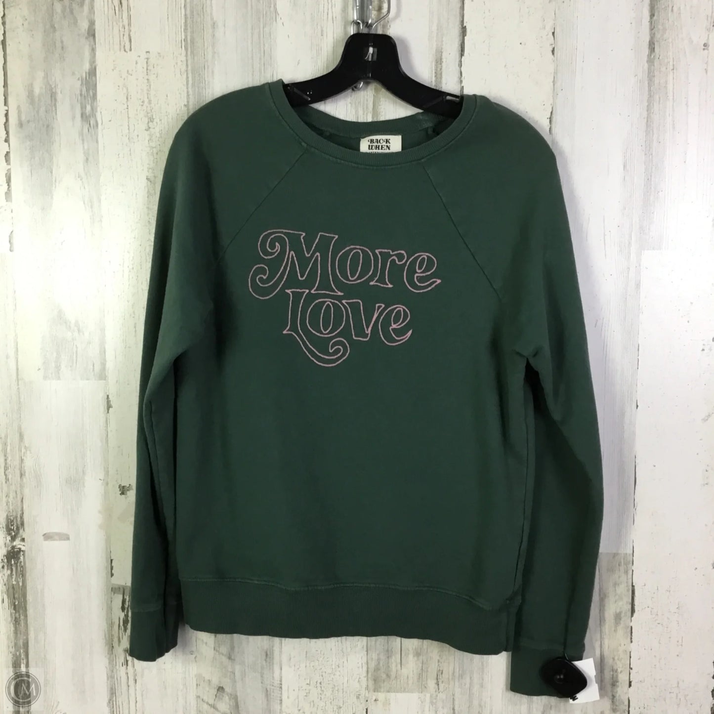 Sweatshirt Crewneck By Anthropologie In Green, Size: Xs