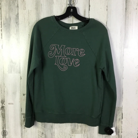 Sweatshirt Crewneck By Anthropologie In Green, Size: Xs
