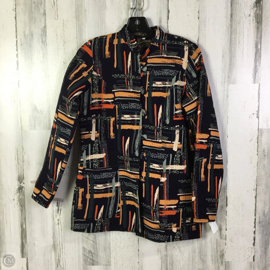 Jacket Shirt By Clothes Mentor In Navy, Size: M