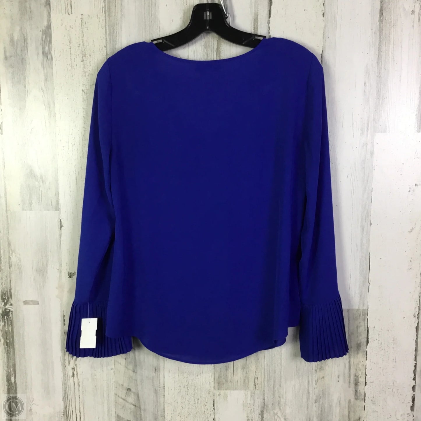 Blouse Long Sleeve By White House Black Market In Blue, Size: Xs