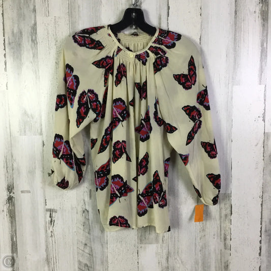 Top Long Sleeve By Tucker In Ivory, Size: Xs