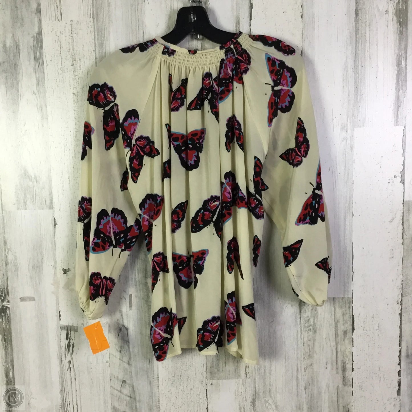 Top Long Sleeve By Tucker In Ivory, Size: Xs