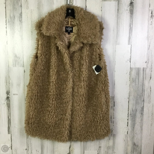 Vest Designer By Ugg In Tan, Size: M