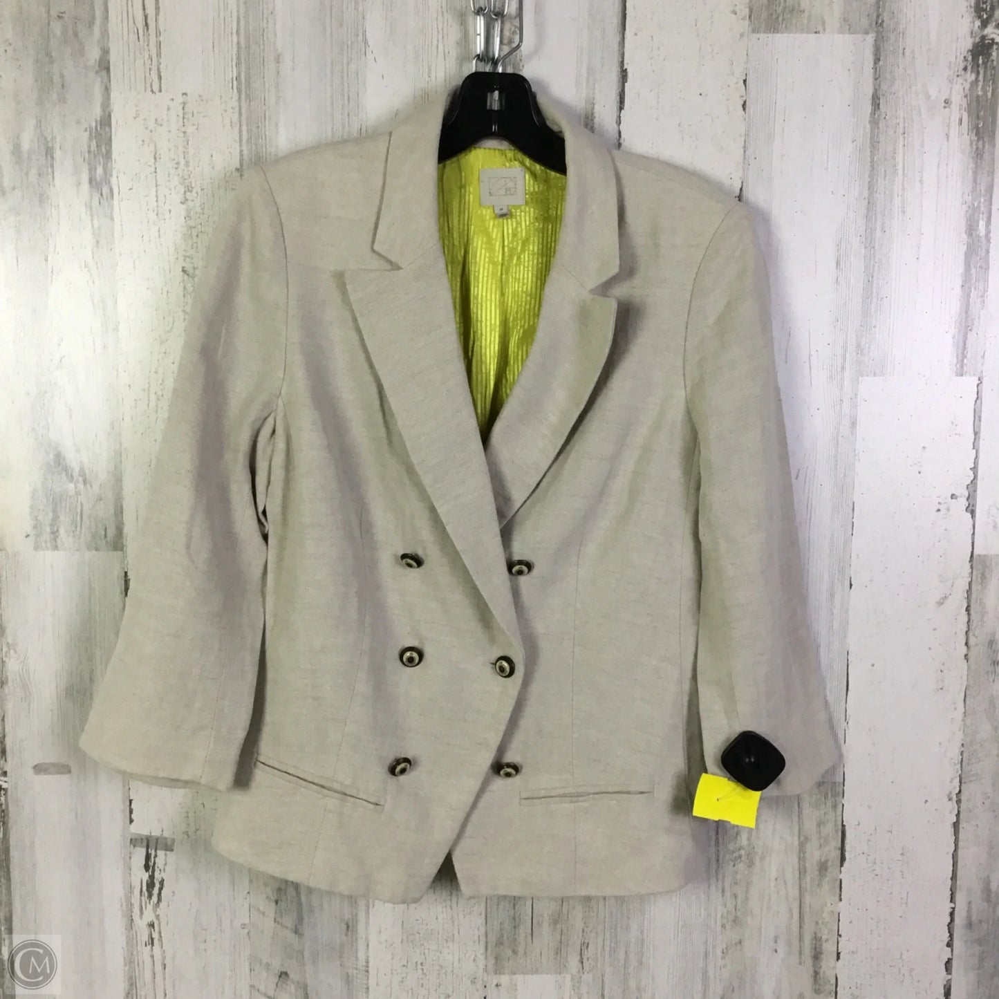 Blazer By Anthropologie In Cream, Size: M