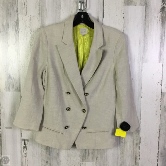 Blazer By Anthropologie In Cream, Size: M