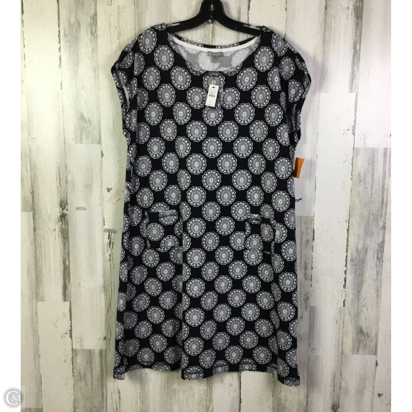 Dress Casual Midi By Talbots In Blue, Size: Xl