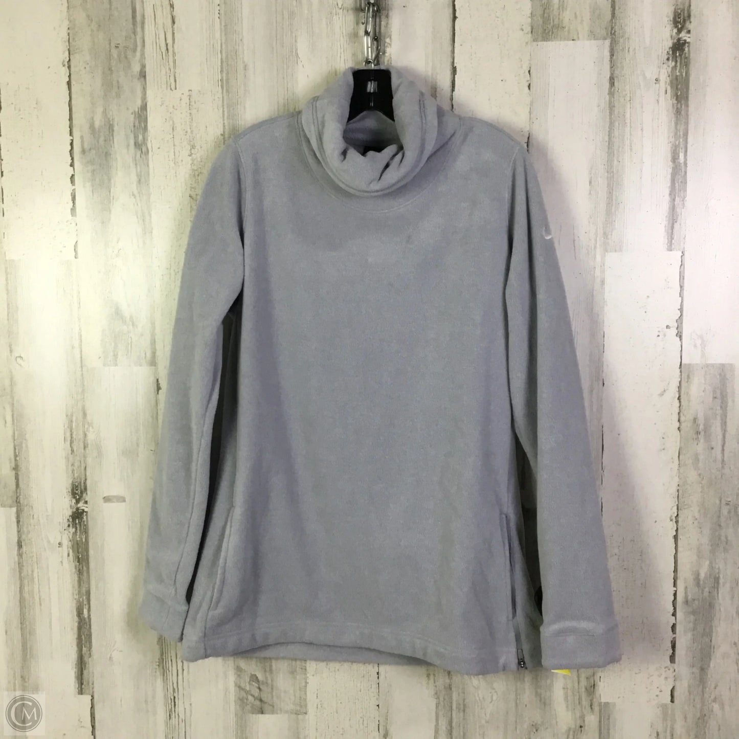 Athletic Jacket By Nike Apparel In Grey, Size: M