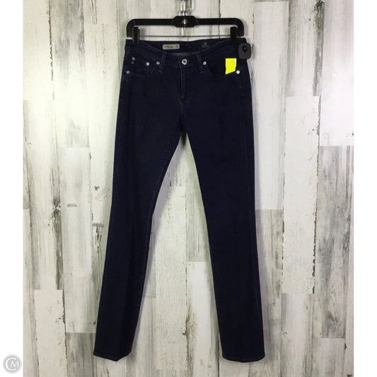Jeans Straight By Adriano Goldschmied In Blue Denim, Size: 4
