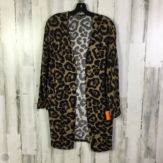 Cardigan By Clothes Mentor In Animal Print, Size: S