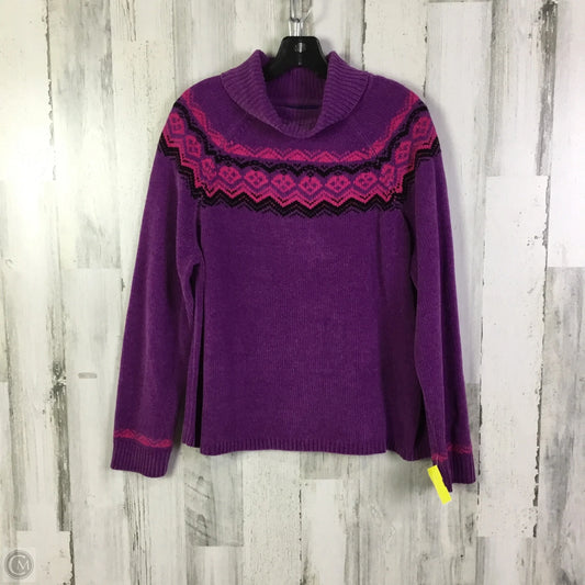 Sweater By Karen Kane In Purple, Size: L