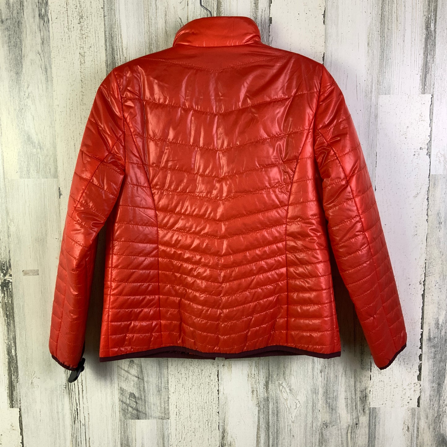 Jacket Puffer & Quilted By Talbots O In Orange, Size: S