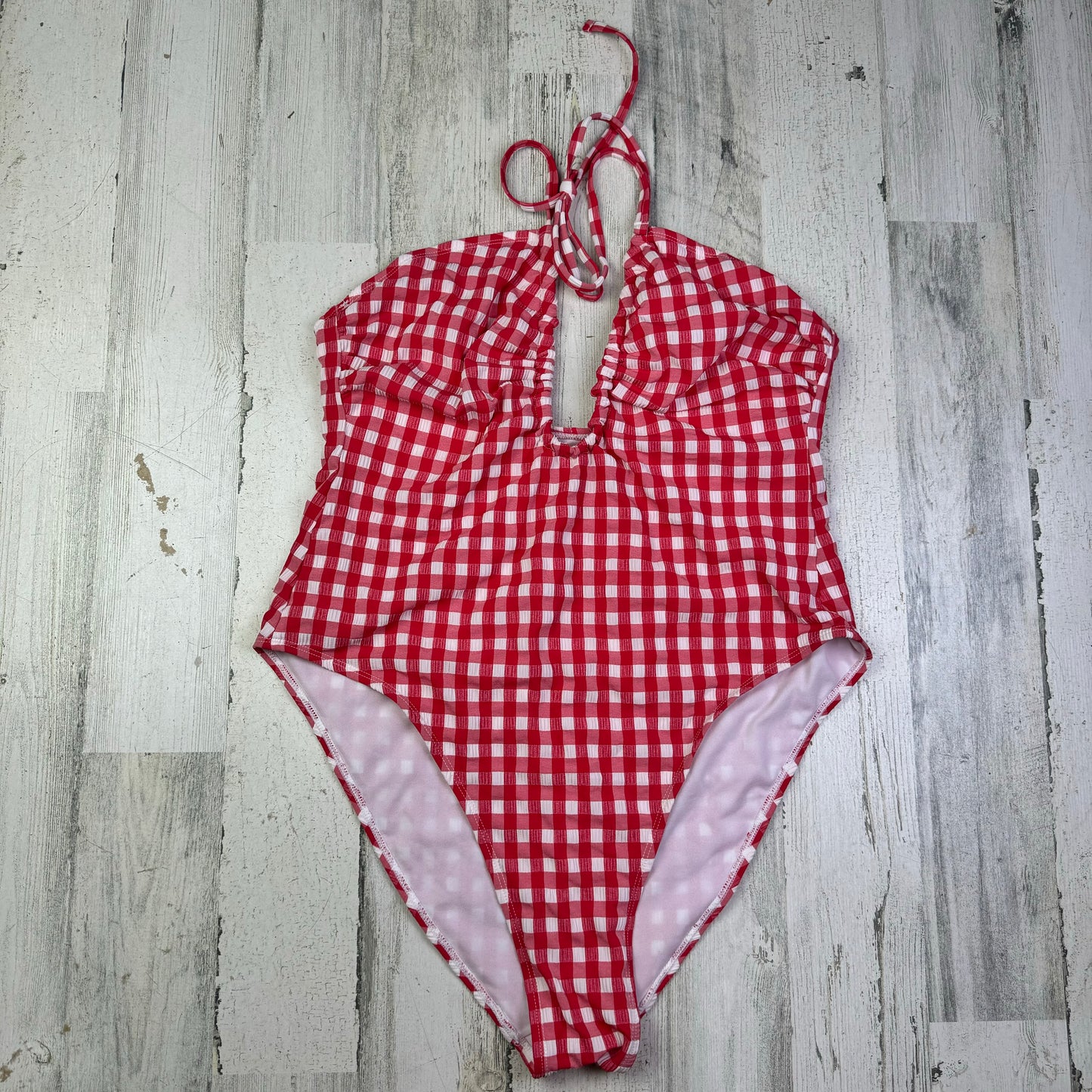 Red & White Swimsuit Wild Fable, Size Xl