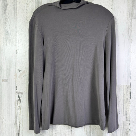 Top Long Sleeve Basic By Cmf In Grey, Size: L