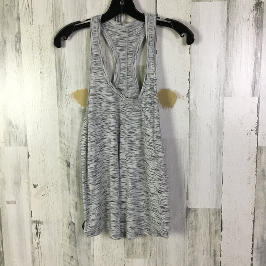 Athletic Tank Top By Lululemon In Grey & White, Size: S