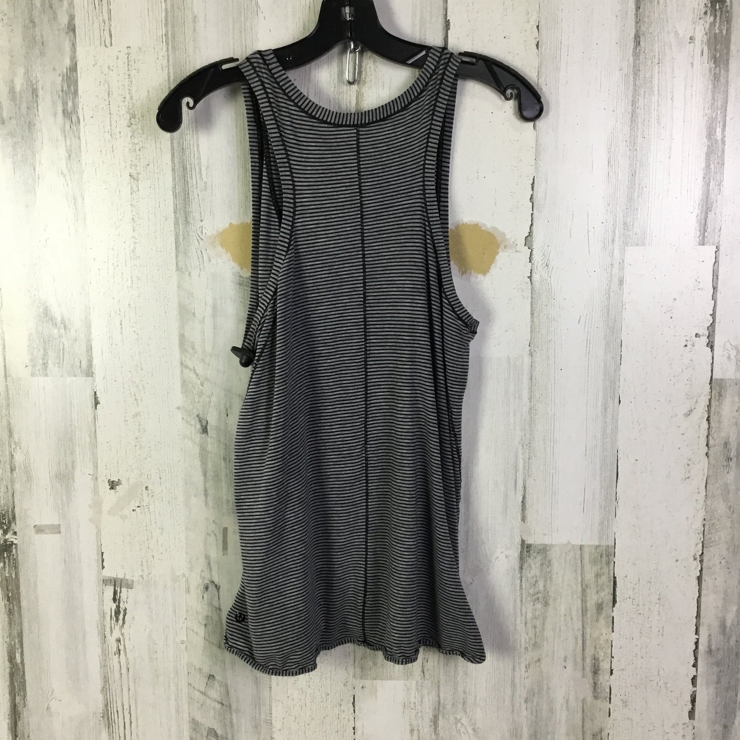 Athletic Tank Top By Lululemon In Black & Grey, Size: S