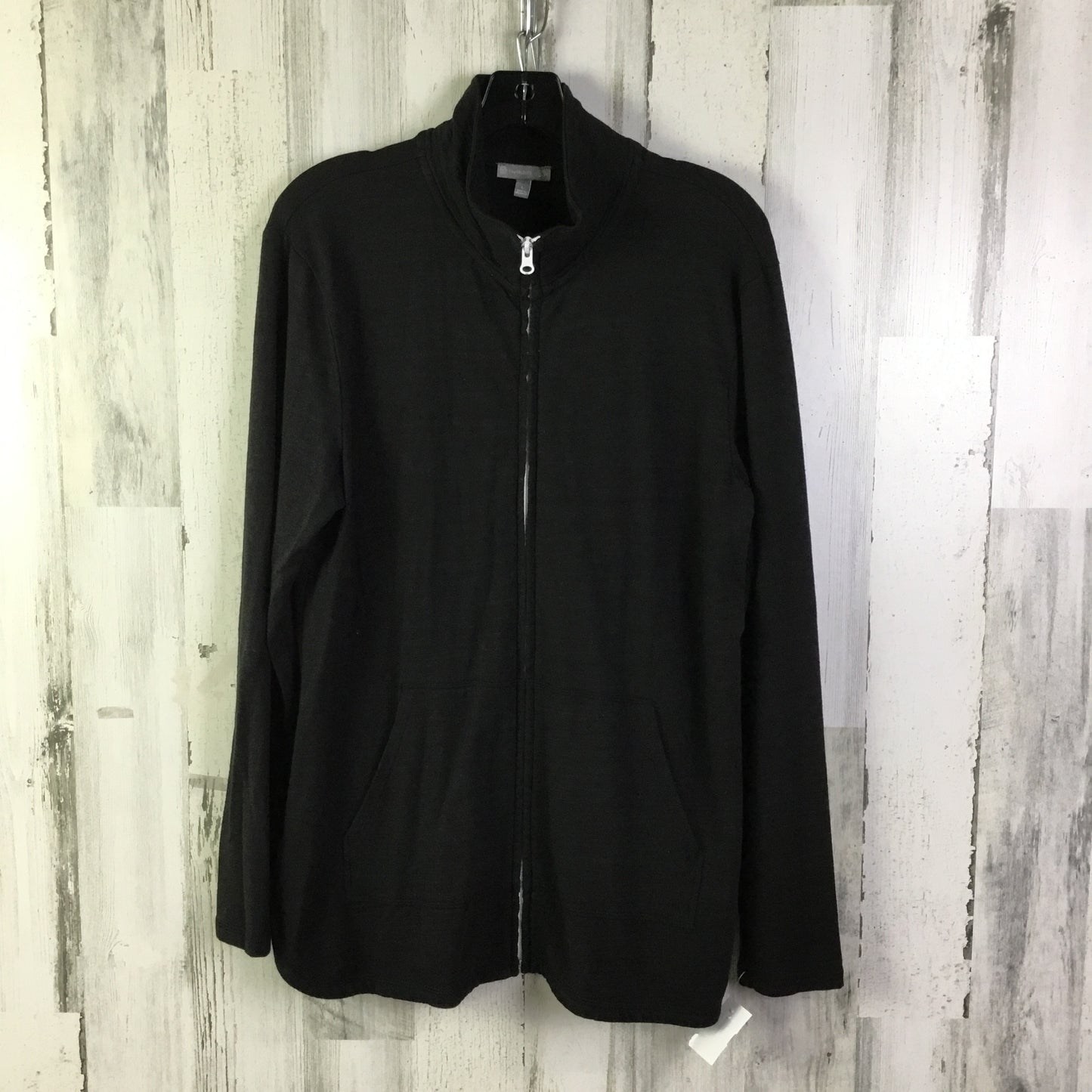 Athletic Jacket By Talbots In Black, Size: L