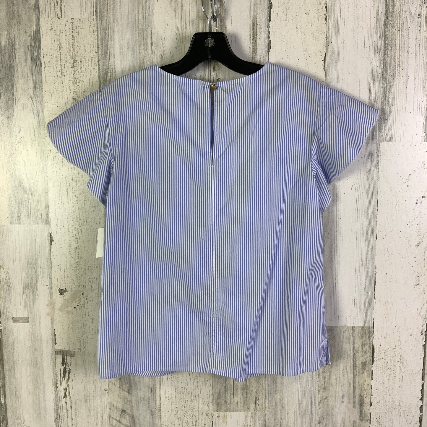 Top Short Sleeve By Draper James In Blue & White, Size: S