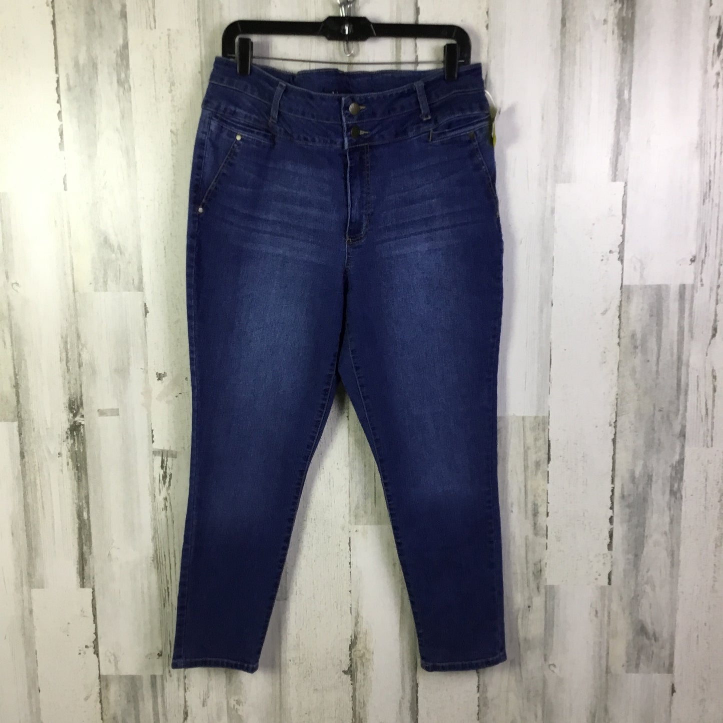 Jeans Skinny By D Jeans In Blue Denim, Size: 16