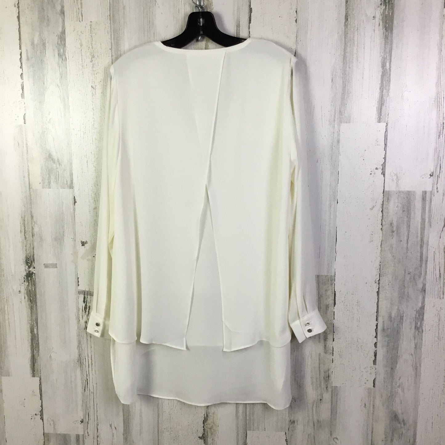 Tunic Long Sleeve By White House Black Market In Cream, Size: M