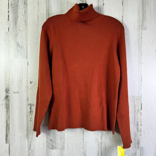 Top Long Sleeve By Nygard Peter In Orange, Size: L