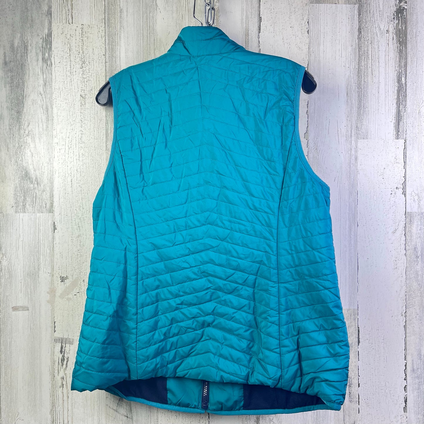 Vest Puffer & Quilted By Talbots In Teal, Size: L