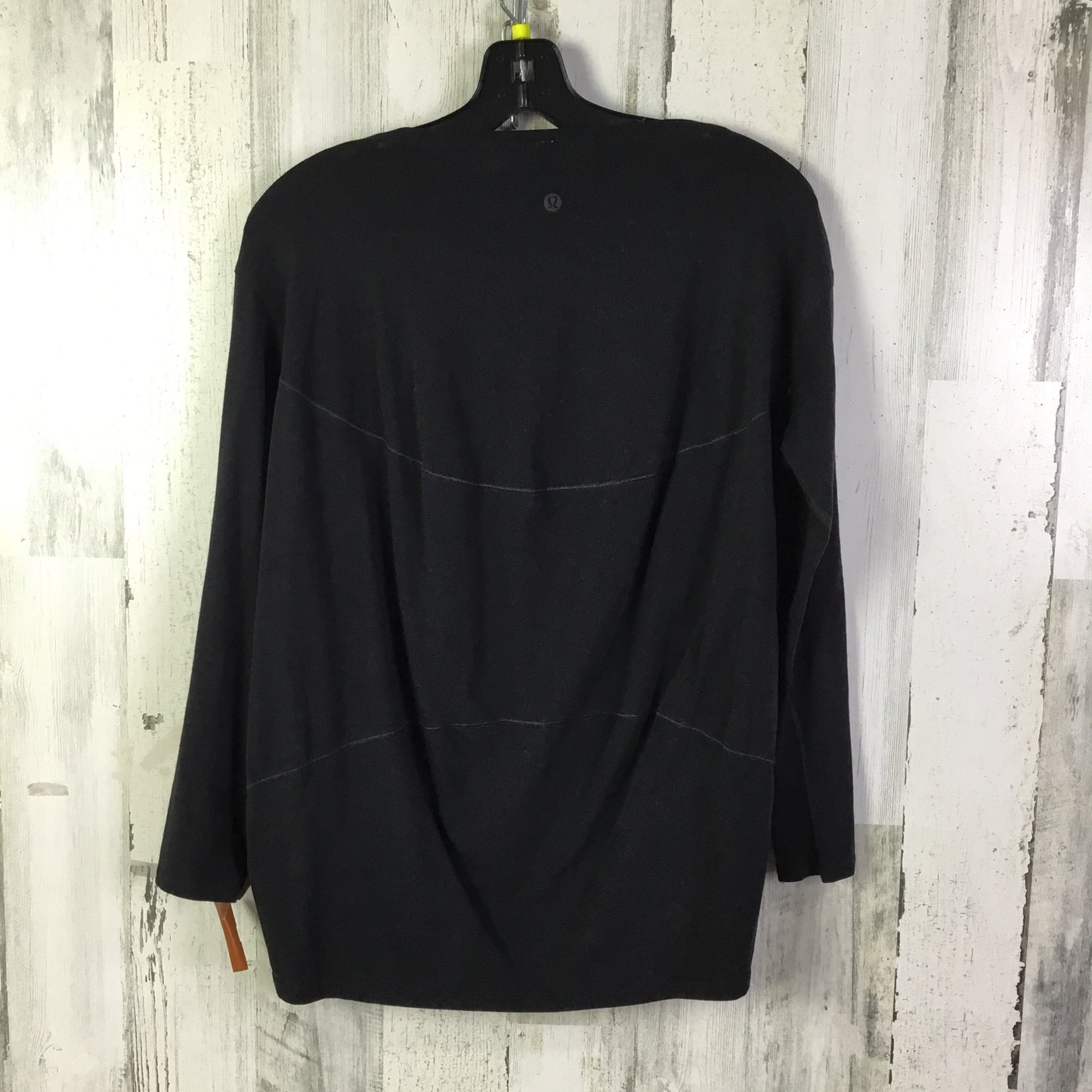 Athletic Top Long Sleeve Crewneck By Lululemon In Black, Size: S