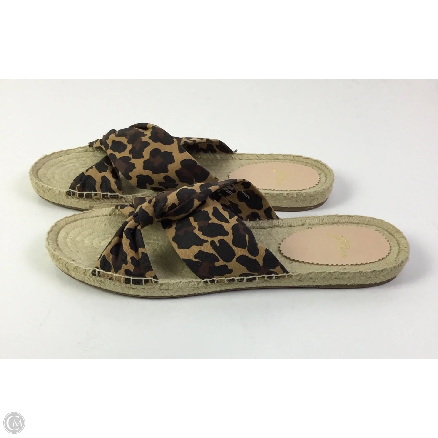 Sandals Flats By J. Crew In Animal Print, Size: 9